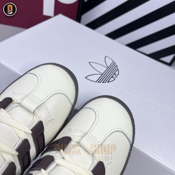 Giày Adidas Gazelle x Foot Industry Leather White Brown - Hình ảnh 5