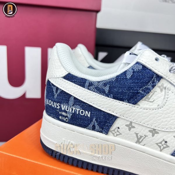 Giày Louis Vuitton x Nike Air Force 1 Low Denim - Hình ảnh 3