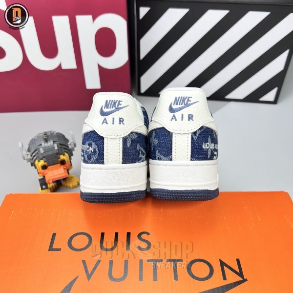 Giày Louis Vuitton x Nike Air Force 1 Low Denim - Hình ảnh 7
