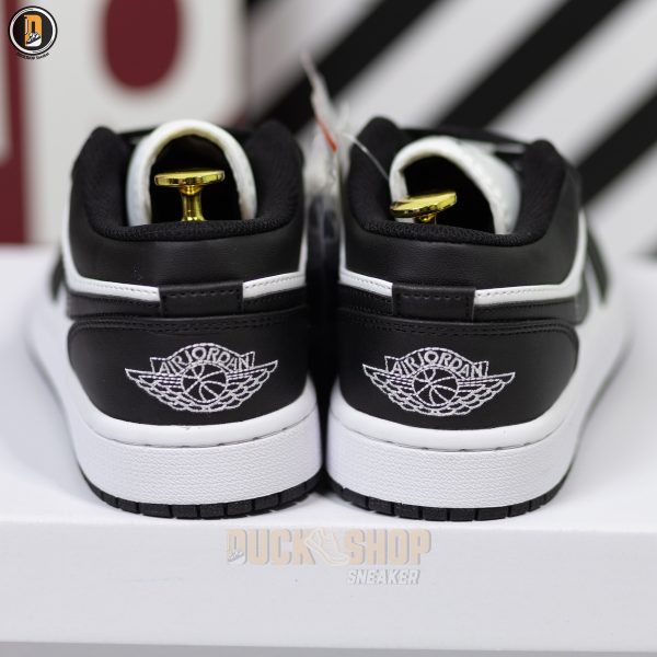 Giày Nike Air Jordan 1 Low Panda Đen Trắng - Hình ảnh 9