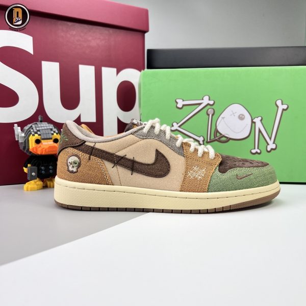 Giày Nike Zion Williamson x Air Jordan 1 Low OG 'VOODOO' Siêu Cấp