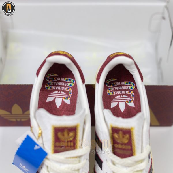 Giày Adidas x YU NAGABA Superstar Off-White Burgundy - Hình ảnh 8
