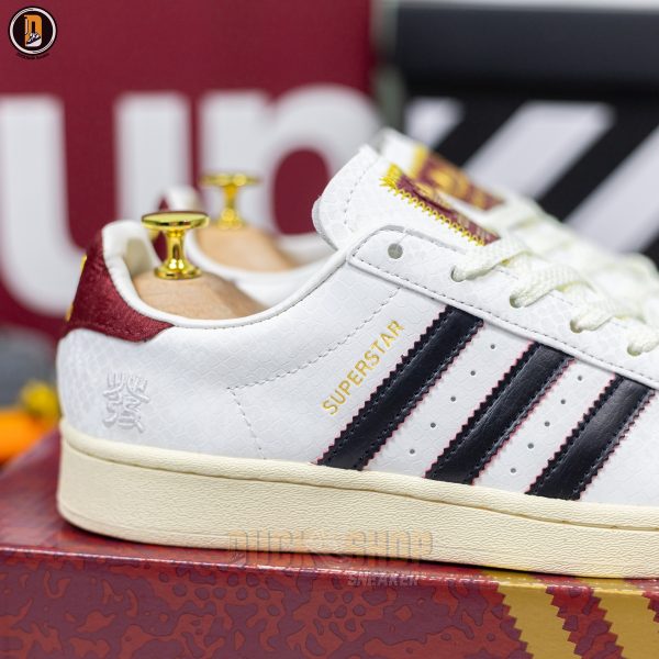 Giày Adidas x YU NAGABA Superstar Off-White Burgundy - Hình ảnh 6