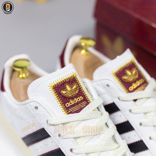 Giày Adidas x YU NAGABA Superstar Off-White Burgundy - Hình ảnh 5