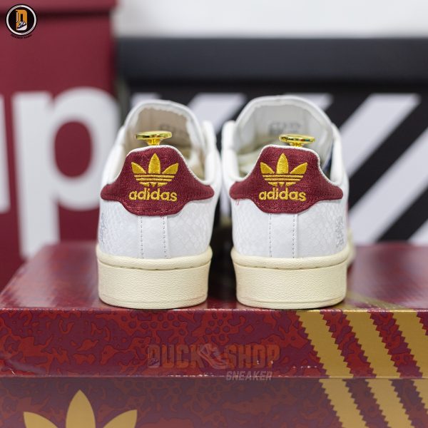 Giày Adidas x YU NAGABA Superstar Off-White Burgundy - Hình ảnh 9