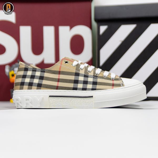Giày Burberry Vintage Check Cotton Archive Beige