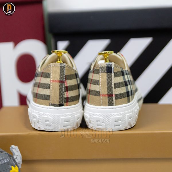 Giày Burberry Vintage Check Cotton Archive Beige - Hình ảnh 9