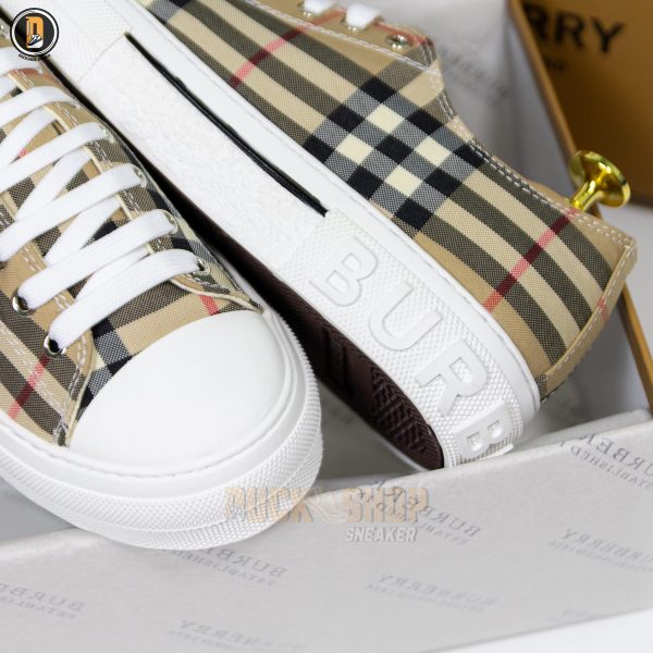Giày Burberry Vintage Check Cotton Archive Beige - Hình ảnh 4