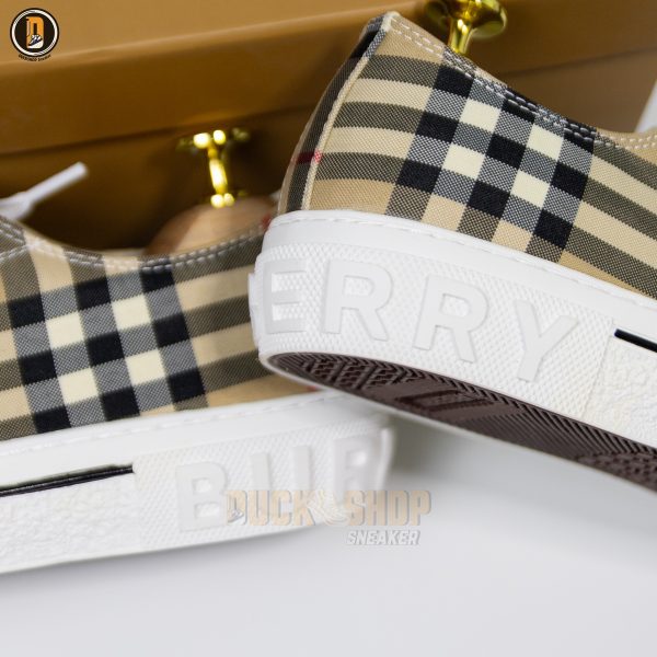 Giày Burberry Vintage Check Cotton Archive Beige - Hình ảnh 5