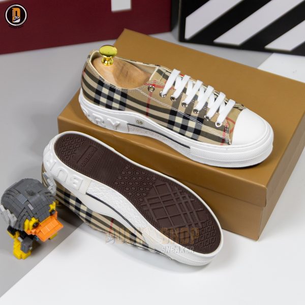 Giày Burberry Vintage Check Cotton Archive Beige - Hình ảnh 11