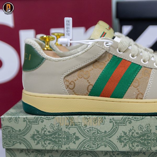 Giày Gucci Screener Distressed Green Orange - Hình ảnh 6