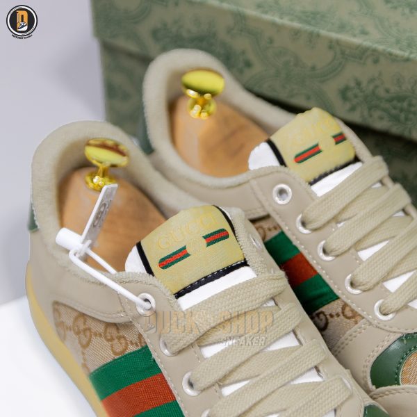 Giày Gucci Screener Distressed Green Orange - Hình ảnh 10