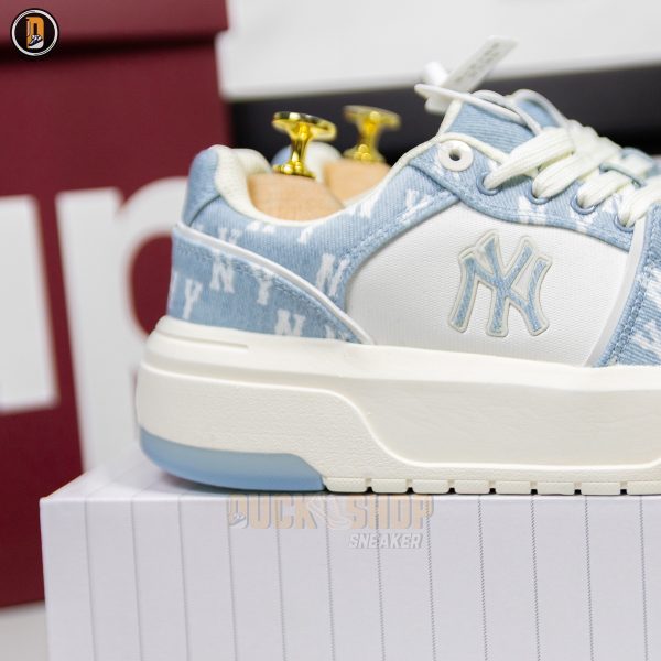 Giày MLB Chunky Liner Denim Mono SL New York Yankees Blue - Hình ảnh 7