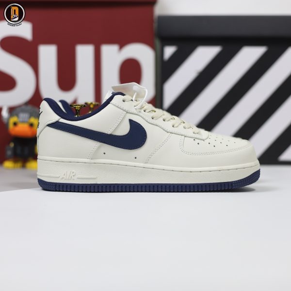 Giày Nike Air Force 1 Low Cream Navy Kem Than