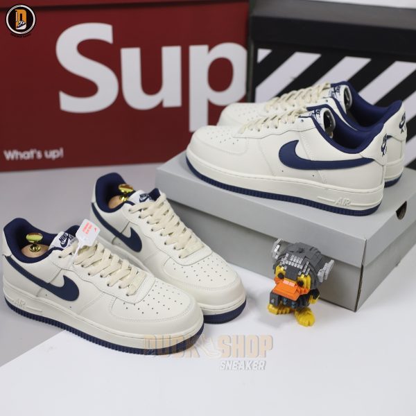 Giày Nike Air Force 1 Low Cream Navy Kem Than - Hình ảnh 12