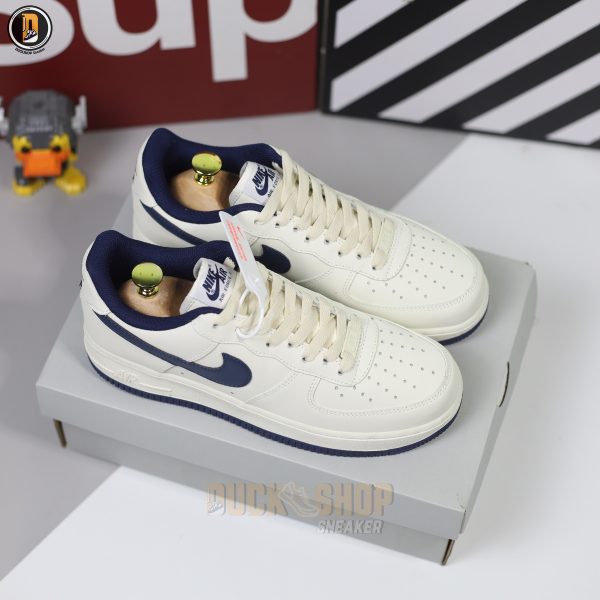 Giày Nike Air Force 1 Low Cream Navy Kem Than - Hình ảnh 2