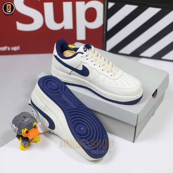 Giày Nike Air Force 1 Low Cream Navy Kem Than - Hình ảnh 10