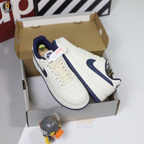 Giày Nike Air Force 1 Low Cream Navy Kem Than - Hình ảnh 3