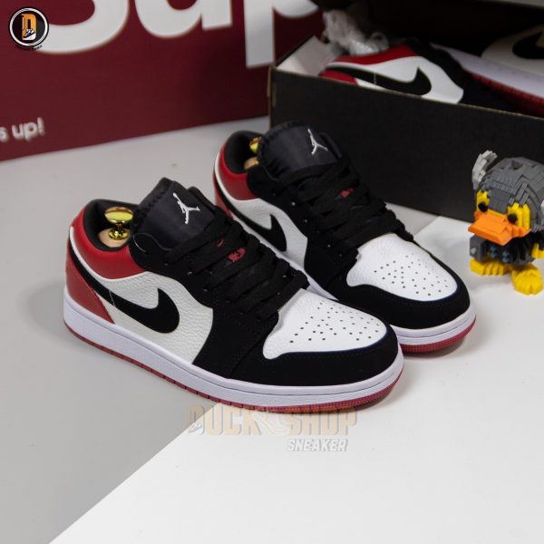 Giày Nike Air Jordan 1 Low Black Toe - Hình ảnh 3