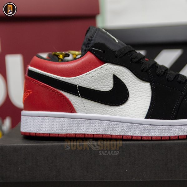 Giày Nike Air Jordan 1 Low Black Toe - Hình ảnh 6