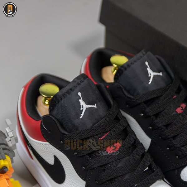Giày Nike Air Jordan 1 Low Black Toe - Hình ảnh 5