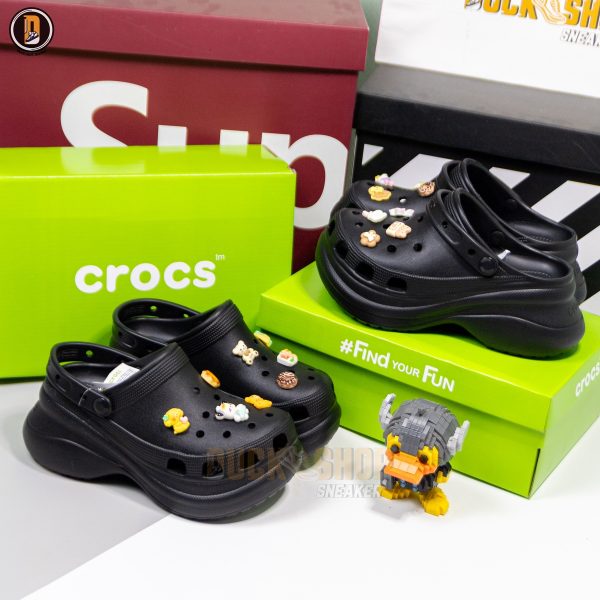 Dép Sục Crocs Bella Black - Hình ảnh 4