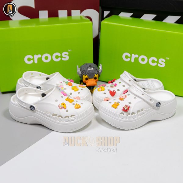 Dép Sục Crocs Bella White - Hình ảnh 5