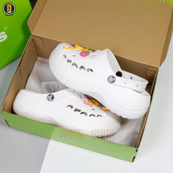 Dép Sục Crocs Bella White - Hình ảnh 3