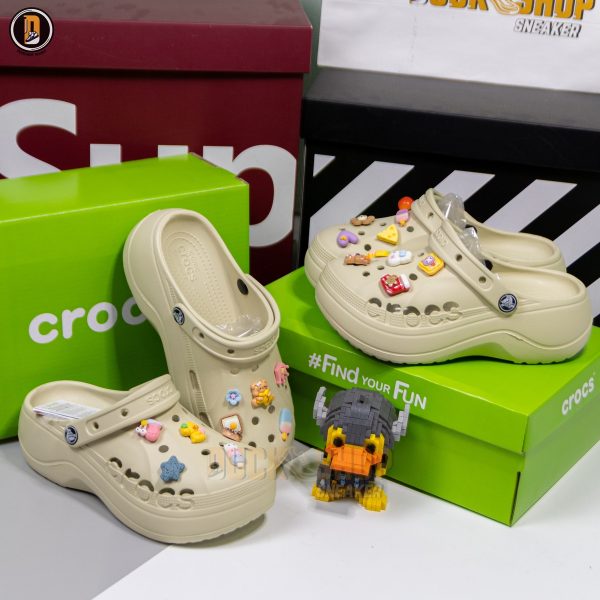 Dép Sục Crocs Bella Winter White - Hình ảnh 5