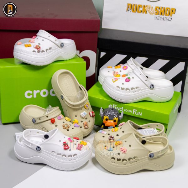 Dép Sục Crocs Bella Winter White - Hình ảnh 8