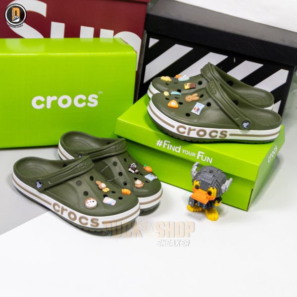 Dép Sục Crocs Bayaband Clog Army Green - Hình ảnh 5