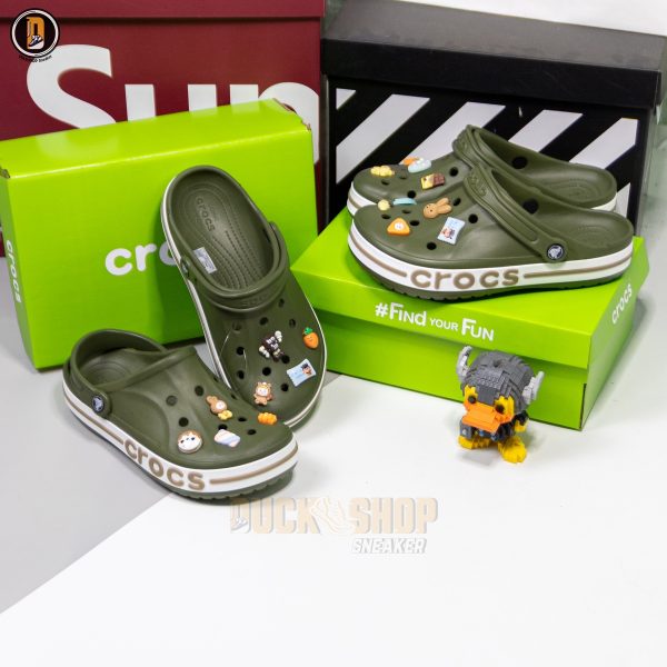 Dép Sục Crocs Bayaband Clog Army Green - Hình ảnh 6