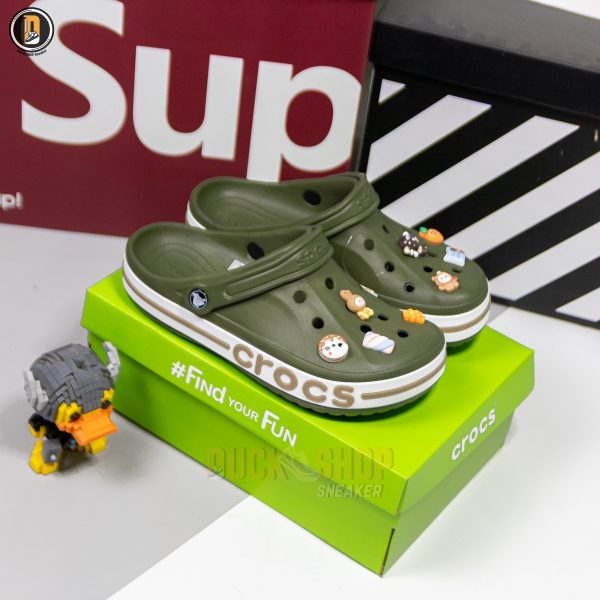 Dép Sục Crocs Bayaband Clog Army Green - Hình ảnh 2