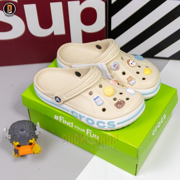 Dép Sục Crocs Bayaband Clog Winter White - Ảnh 2