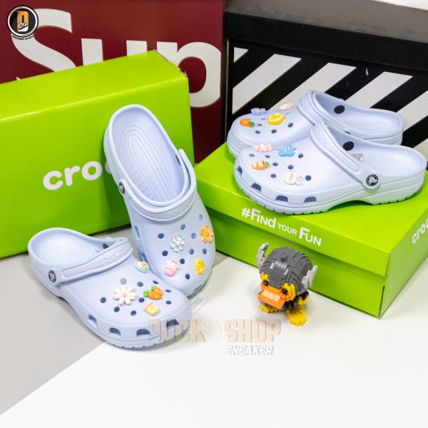 Dép Sục Crocs Classic Clog Blue Frost - Hình ảnh 7