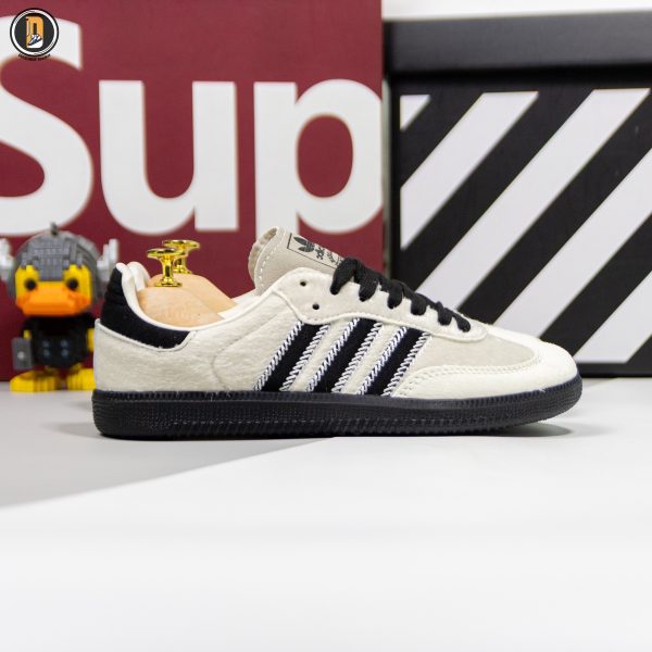 Giày Adidas Samba OG Wonder White Black Pony