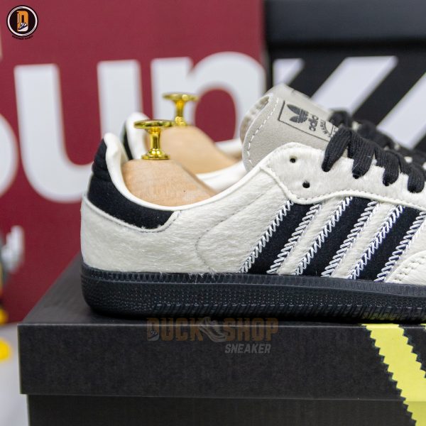 Giày Adidas Samba OG Wonder White Black Pony - Hình ảnh 5