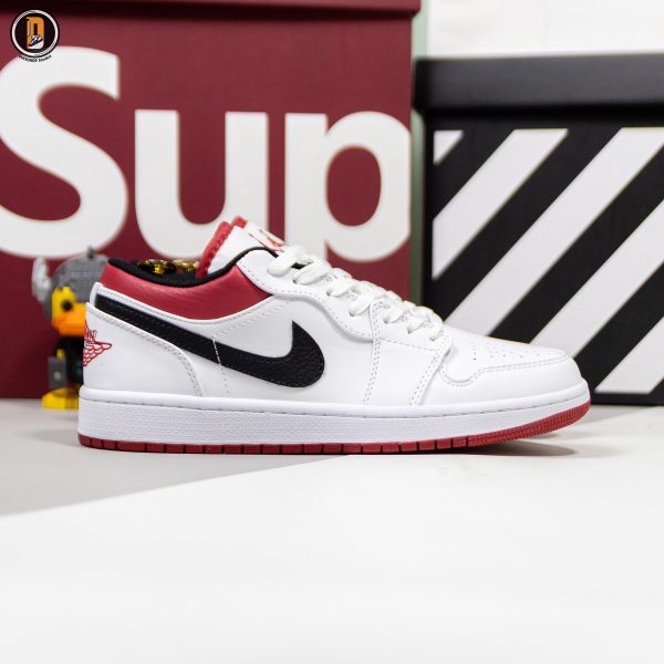 Giày Nike Air Jordan 1 Low White Gym Red