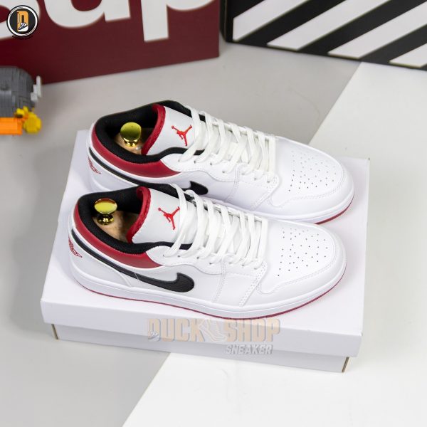 Giày Nike Air Jordan 1 Low White Gym Red - Hình ảnh 2