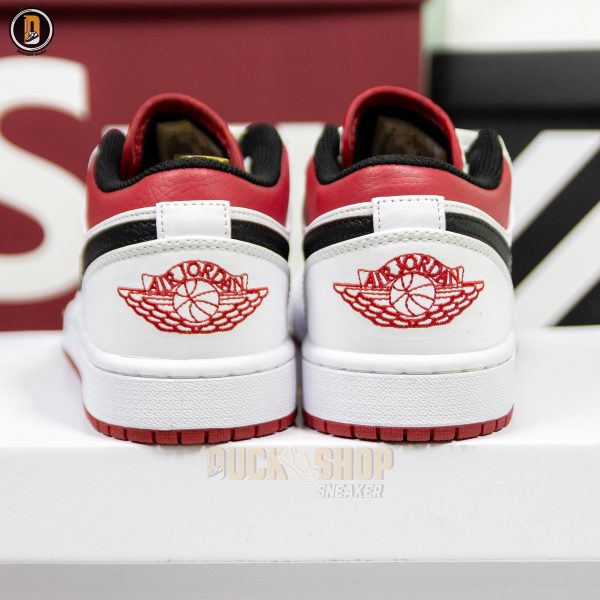 Giày Nike Air Jordan 1 Low White Gym Red - Hình ảnh 7