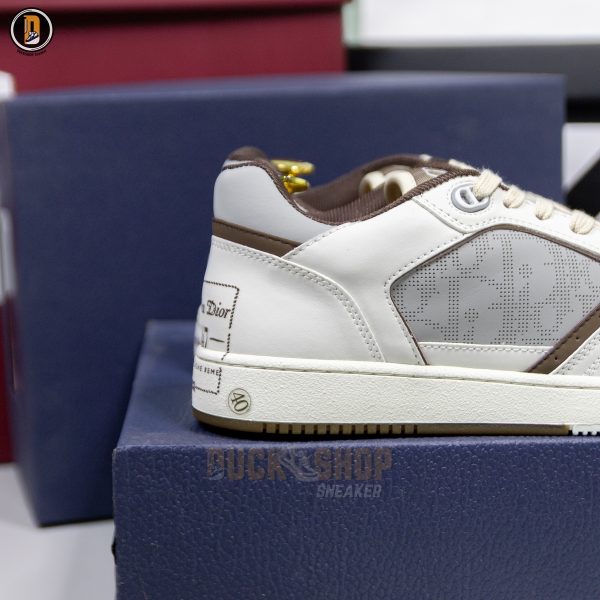 Giày Dior B27 Low Cream Greige with Christian Dior 1947 Signature - Ảnh 8