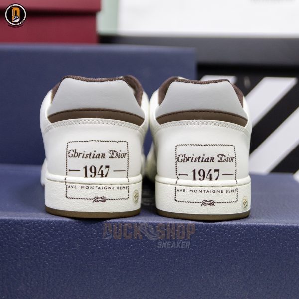Giày Dior B27 Low Cream Greige with Christian Dior 1947 Signature - Ảnh 9