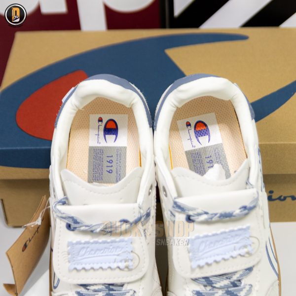 Giày Champion Essentials Champ T-Trainer Cream Blue - Ảnh 8