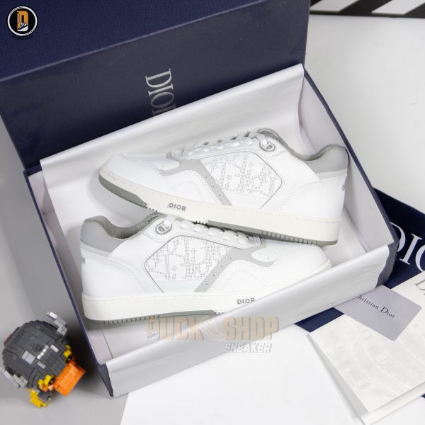 Giày Dior B27 Low White Gray 'Dior Oblique Galaxy White - Ảnh 3