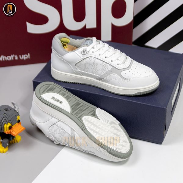 Giày Dior B27 Low White Gray 'Dior Oblique Galaxy White - Ảnh 9