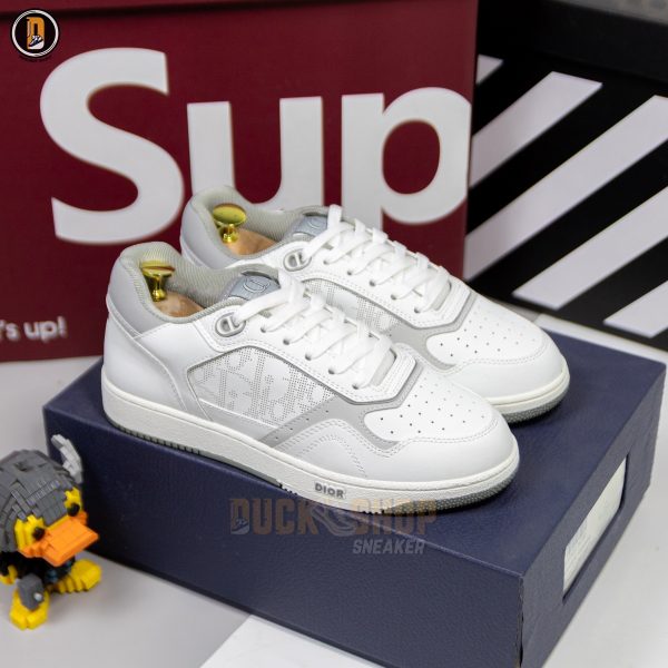 Giày Dior B27 Low White Gray 'Dior Oblique Galaxy White - Ảnh 2