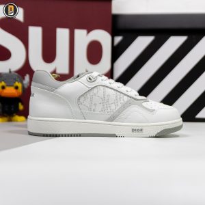 Giày Dior B27 Low White Gray 'Dior Oblique Galaxy White