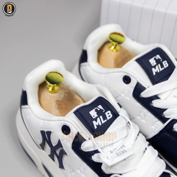 Giày MLB Korea Chunky Liner Classic Mono New York Yankees Navy - Ảnh 5