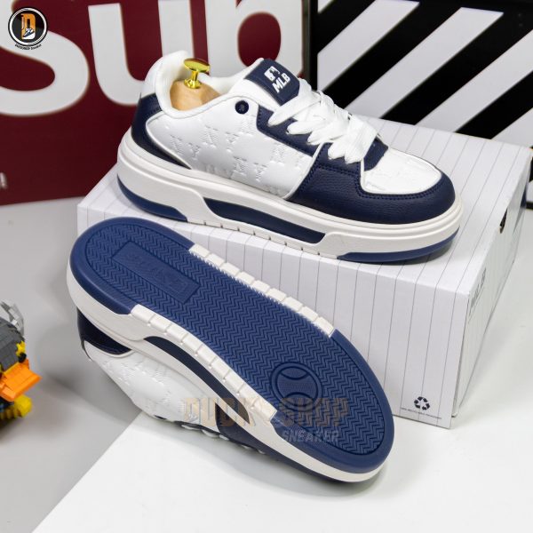 Giày MLB Korea Chunky Liner Classic Mono New York Yankees Navy - Ảnh 9