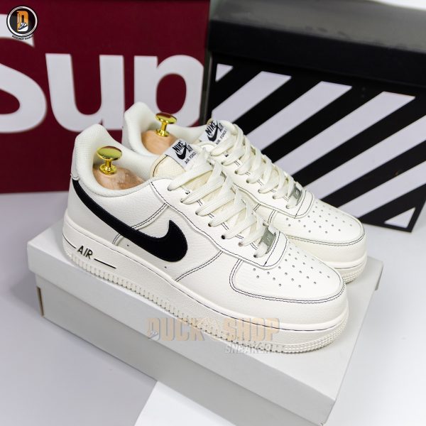 Giày Nike Air Force 1 Low 07 LX Outline Black Swoosh - Ảnh 2